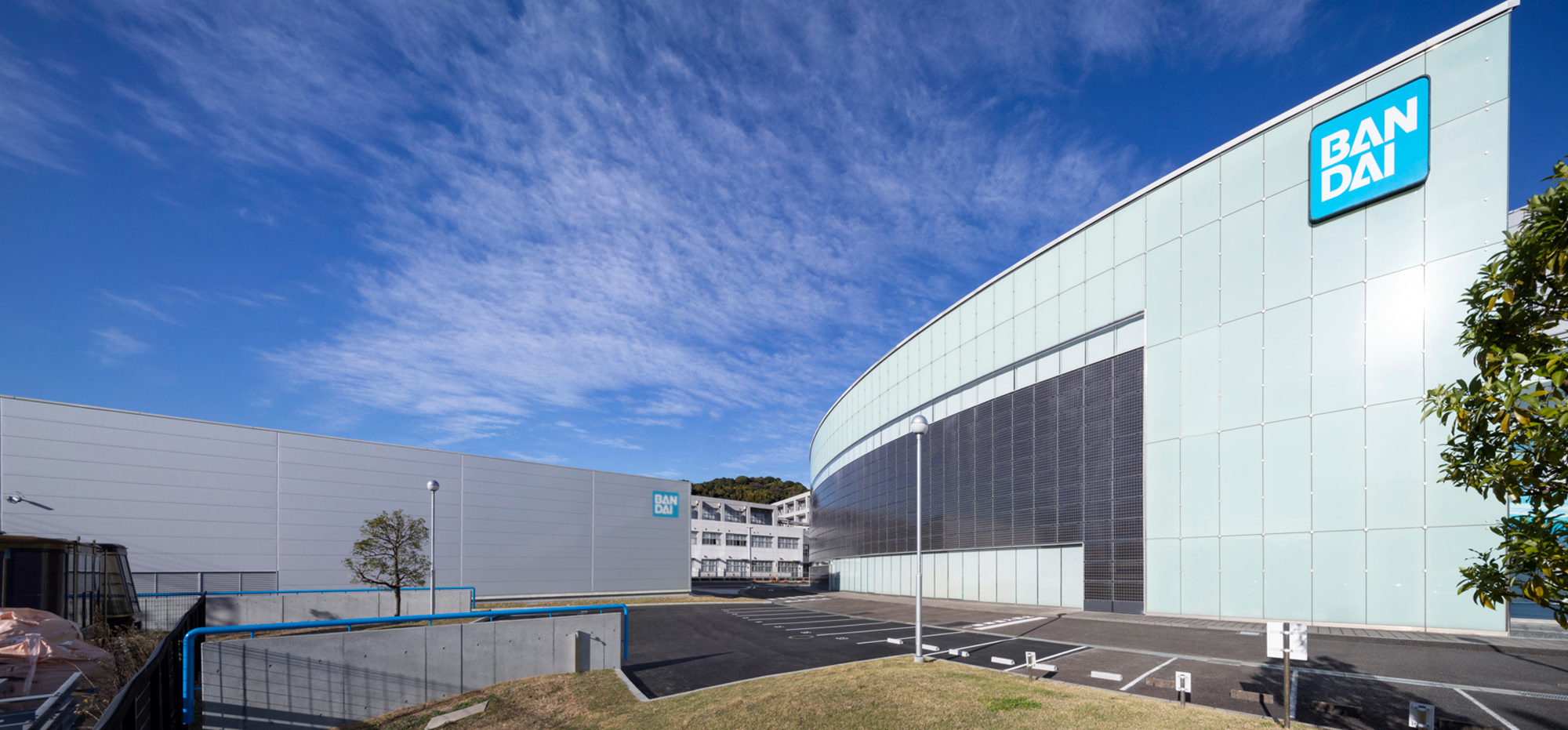 Bandai Hobby Center exterior in Shizuoka, Japan.