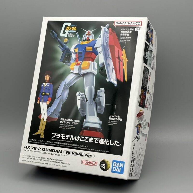 Best Mecha Collection 1/144 RX-78-2 Gundam Revival Ver. package.