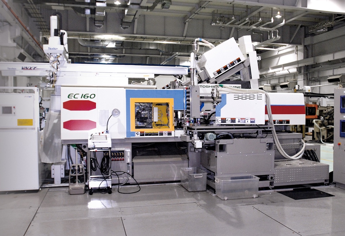 Bandai multi-color injection molding machine.